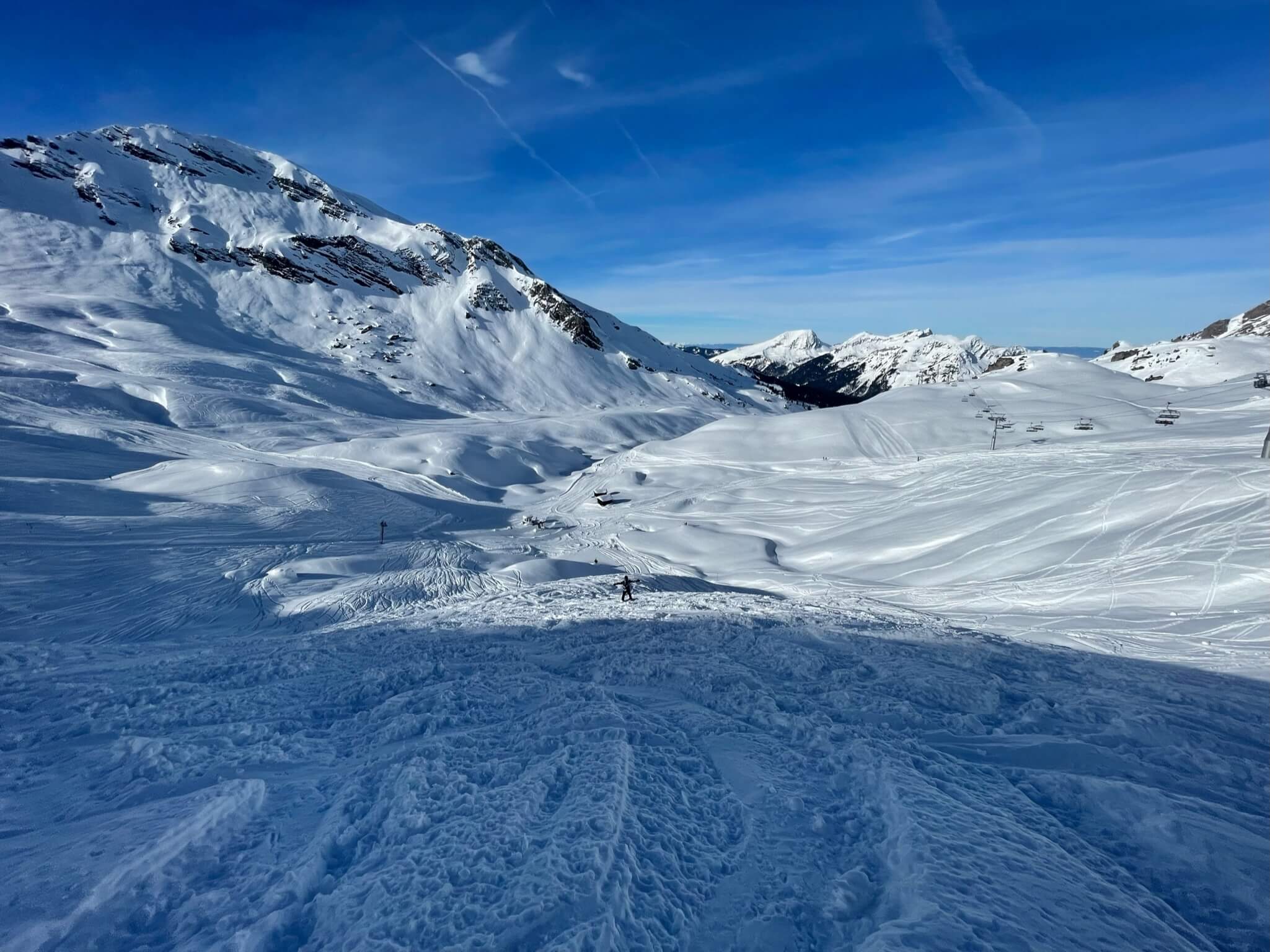 World-class ski slopes at Avoriaz ski resort