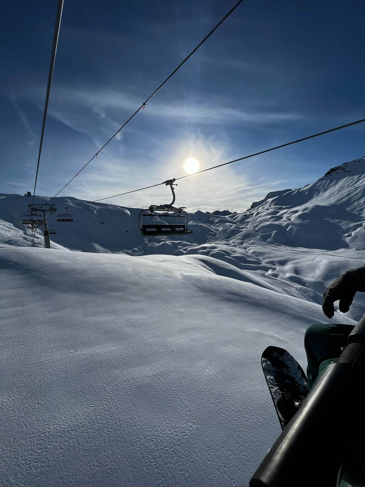 Stunning views from the Avoriaz ski lift